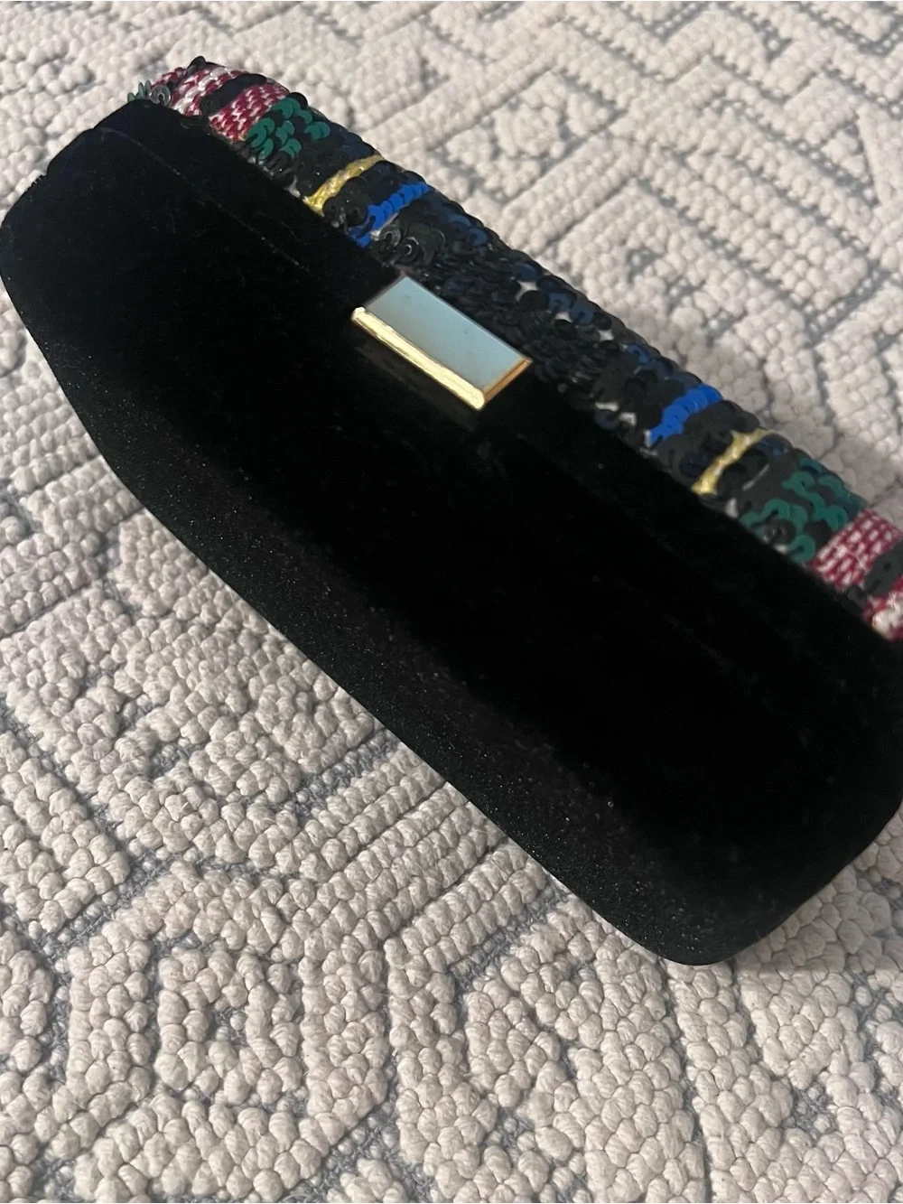J. Crew Multicolor Sequin Plaid Clutch - Picture 4 of 8